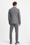 Jasino Men's Gray Cotton Lycra Slim Fit Knitted Stretching Mono Collar Blazer Jacket - 9