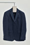 Acario Men's Dark Navy Mono Collar Slim Fit Blazer Jacket (Large Size - Oversized)