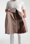 Abrines Men's Dark Beige Half Lined Bag Pocket Cotton Blended Lycra Flexible Fabric Blazer Jacket - 6