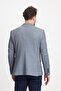 Abrines Men's Navy Blue Cotton Lycra Stretching Fabric Slim Fit Sports Blazer Jacket - 8