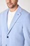 Jawa Men's Ice Blue Cotton Blend Lycra Stretch Fabric Sports Blazer Jacket - 2