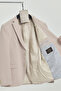 Baselnaa Men's Stone Oversize Large Size Slim Fit Lined Buttoned Basic Blazer Jacket