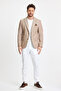 Abrines Men's Mustard Cotton Lycra Stretching Fabric Slim Fit Sports Blazer Jacket - 8
