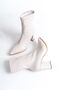 Women's Thick Heeled Pointed Toe Stretch Daily Boots Alina Beige - 3