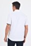 Men's White Rigid Collar Short Sleeve Pocket Comfort Fit Shirt 1004250262 - 5