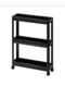 Vesken Wheeled Shelving Unit 3 Tier Bathroom Shelf Kitchen Rack Serving Table Organizer - 2