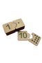 Wooden Number Puzzle - Green Montessori Counting Game - 3