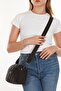 Women's Quilted Fabric Cross Shoulder Bag - 5