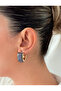 Gold Obsidian Anthracite Earrings