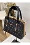 339 Stone Lock Detail Both Hand and Shoulder Bag for Women - 3