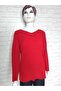 Knitwear Glittering V-Neck Sweater with Slits on the Sides - 3