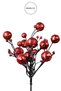 Christmas Ornament Glittery Sequin Mini Berry Red 20 cm - 4