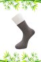 Men's Bamboo Half Socks Plain Gray Socks Stitch-Free Pack of 6 - 2