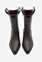 Women's Pointed Toe Cowboy Embroidered Western Boots Tevlus Brown - 5