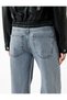 Washable Button Pocket Cotton Loose Fit Wide Leg Jeans - Loose Straight Fit Jeans - 3