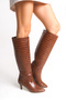Alunalue Women's Boots 00125500 Tan Crocodile - 5