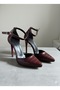 Crocodile Leather Patterned Heeled Evening Dress Shoes 10.5 cm Felisya >Boutique - 3