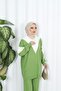 Elegant Collar Detail Knitwear Suit - 4