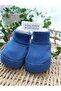 0-6 Months Corded Fabric Flexible Unisex Baby Booties - 3