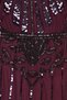 Angelina Maxi Flapper Dress in Plum - 6