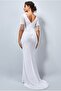 Hailey Maxi Dress in White - 6