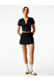 Slim Fit Short Sleeve Zipper Sports T-Shirt - 2
