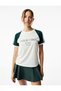 Short Sleeve Crew Neck Printed Oversize Sports T-Shirt - 2