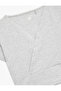 V-Neck Short Sleeve Crop Sports T-Shirt - 5