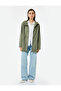 Long Sleeve Zippered Hooded Raincoat with Pockets and Tieable Waist - 2