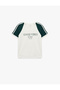 Short Sleeve Crew Neck Printed Oversize Sports T-Shirt - 3