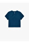Slim Fit Short Sleeve Crew Neck Crop Sports T-Shirt - 4