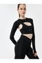 High Waist Belt Detailed Sports Leggings - 2