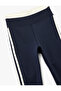 High Waist Striped Slim Fit Sports Leggings - 5