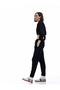 High Waist Oversize Jogger Sports Sweatpants with Lace-Up Waist - 2