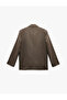 Double Pocket Long Sleeve Double Breasted Blazer Jacket - 3