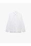 Regular Fit Classic Collar Long Sleeve Poplin Shirt - 3