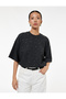Short Sleeve Crew Neck Stone Detail T-Shirt