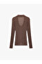 Slim Fit Semi-Transparent Long Sleeve Turn-Down Collar Lace Shirt - 4