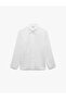 Classic Collar Slim Fit Long Sleeve Poplin Shirt - 3