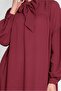 Lace-Up Collar Balloon Sleeve Tunic 4111 - 4