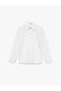 Regular Fit Buttoned Long Sleeve Classic Collar Shirt - 3