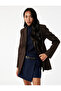 Slim Fit Belted Double-Breasted Mini Shorts Skirt