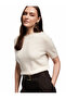 Crew Neck Short Sleeve Knitwear Sweater - 2
