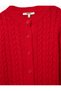 Buttoned Hair Knit Red Women's Cardigan 6Wak90043Ht - 5