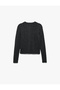 Long Sleeve Crew Neck Button Hair Knit Cardigan - 4