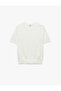 Short Sleeve Crew Neck Basic Knitwear Sweater - 3