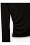 Slim Fit Off-Shoulder Long Sleeve Viscose Draped T-Shirt - 5