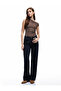 Draped Asymmetric Neckline Wrap Sleeveless Blouse - 2