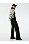 Normal Waist Comfortable Fit Soft Textured Wide Leg Camisole Trousers - 2