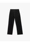 High Waist Stone Detailed Straight Leg Jeans - Straight Fit Jeans - 5